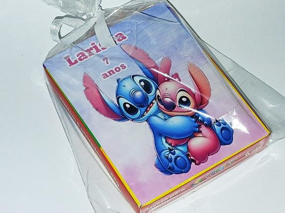 Kit 30 Massinhas Personalizadas Stitch e Angel