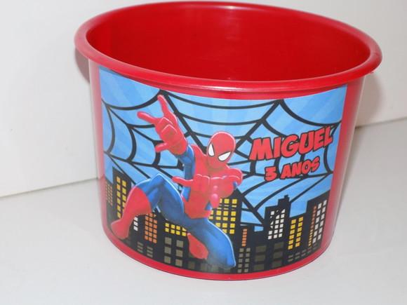 Kit 25 Balde de Pipoca Homem Aranha