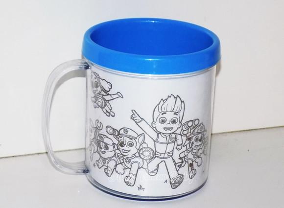 Caneca para Colorir Patrulha Canina