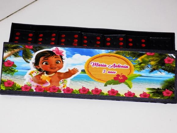 40 Dominós Personalizados Moana Baby
