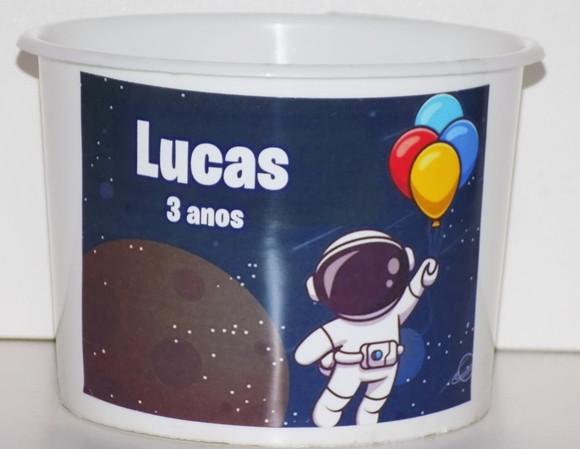 Balde de Pipoca Astronauta