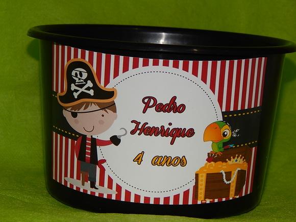 Balde de Pipoca Pirata