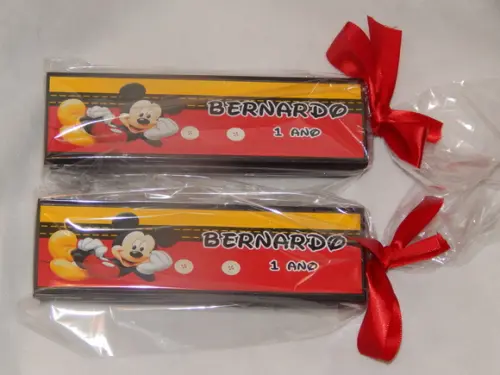Kit 35 Dominós Personalizados Mickey