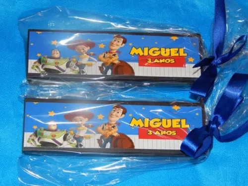 Kit 25 Dominós Personalizados Toy Story
