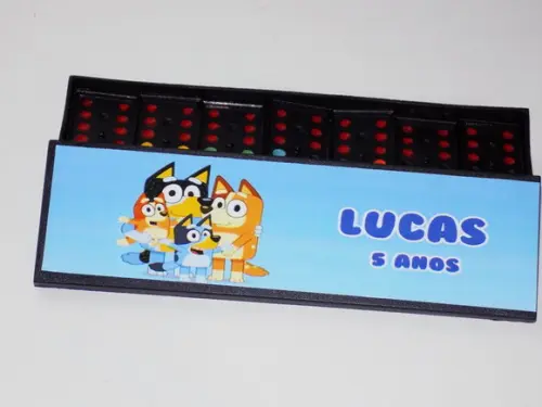 20 Dominós Personalizados Bluey