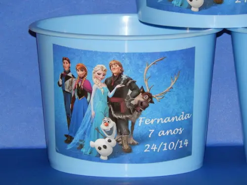 25 Balde Personalizado Frozen