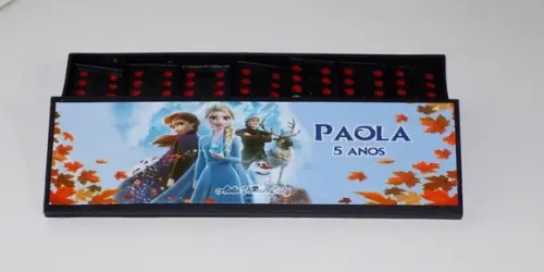 25 Dominós Personalizado Frozen 2