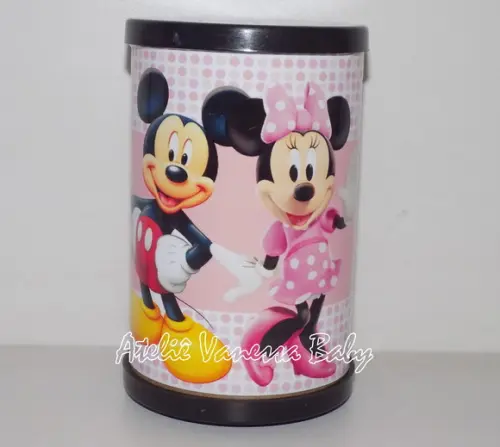 50 Cofrinhos personalizados Mickey e Minnie