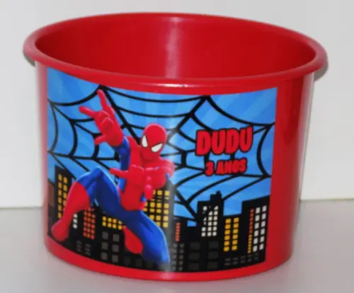 30 Balde de Pipoca Homem Aranha