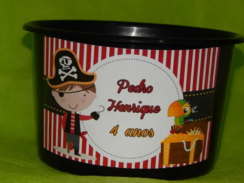 10 Balde de Pipoca Pirata
