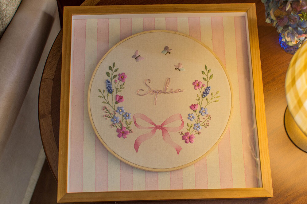 Porta maternidade floral pronta entrega