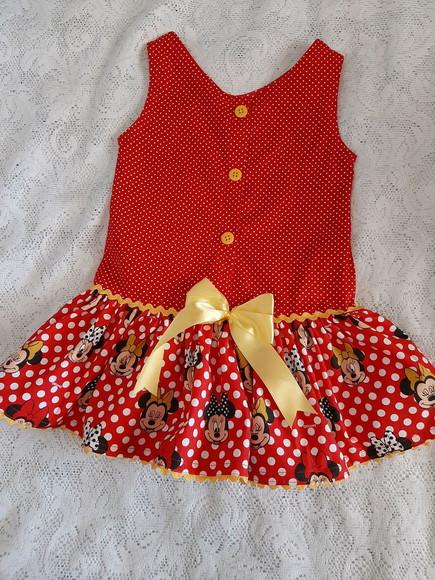 Vestido Infantil Minnie Tamanho 4 Anos