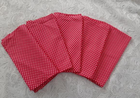 Guardanapos de Tecido Pink com Poá