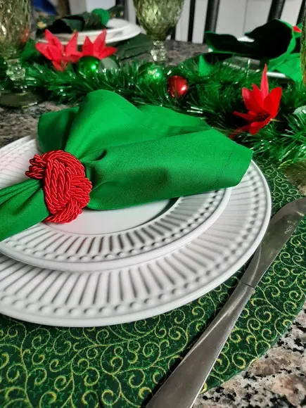 Kit Mesa Posta de Natal para 4 Lugares