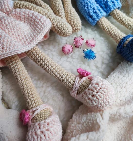 Casal Coelhos Amigurumi