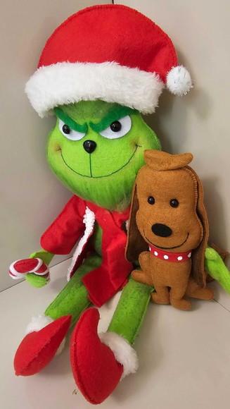 Grinch de Feltro - Decoração de Natal Personalizada