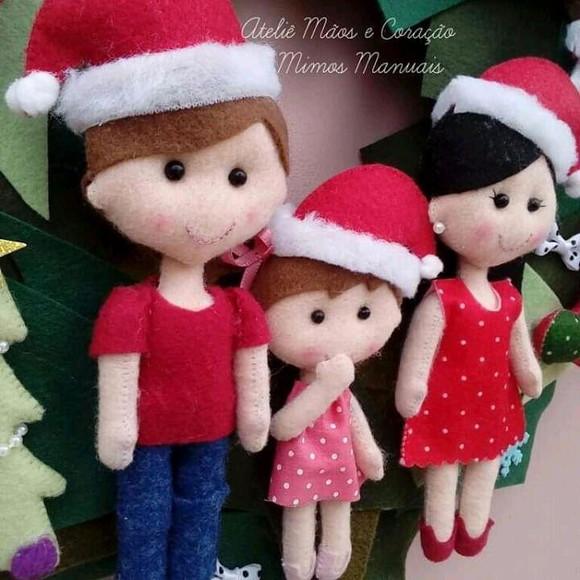 Guirlanda Natalina Família (personalizada)