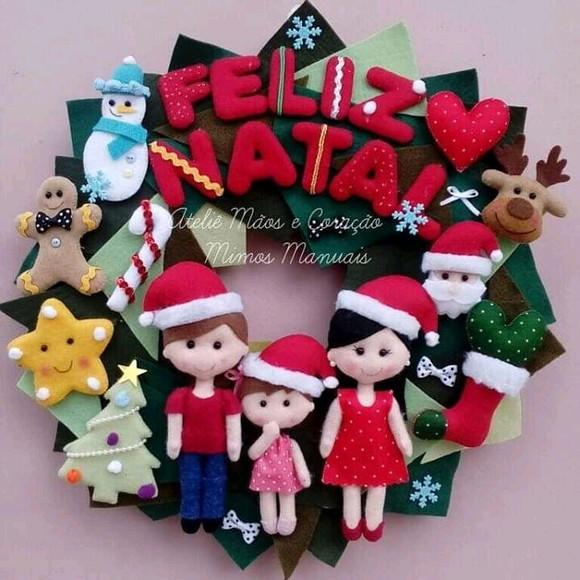 Guirlanda Natalina Família (personalizada)