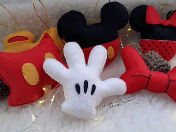 Kit Pingente de Natal Mickey e Minnie
