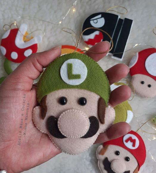 Kit Pingente de Natal Mário Bros
