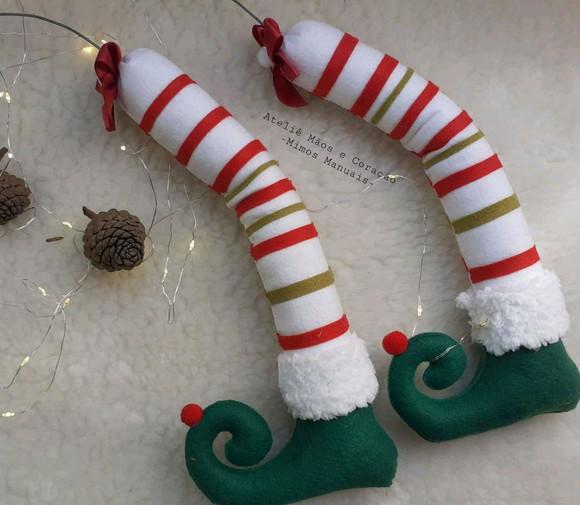 Perna de Duende para Árvore de Natal