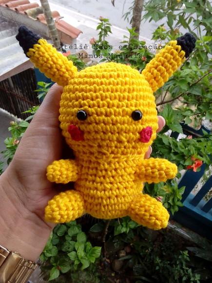 Pikachu em amigurumi