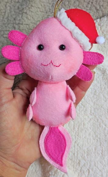 Pingente de Natal Axolote