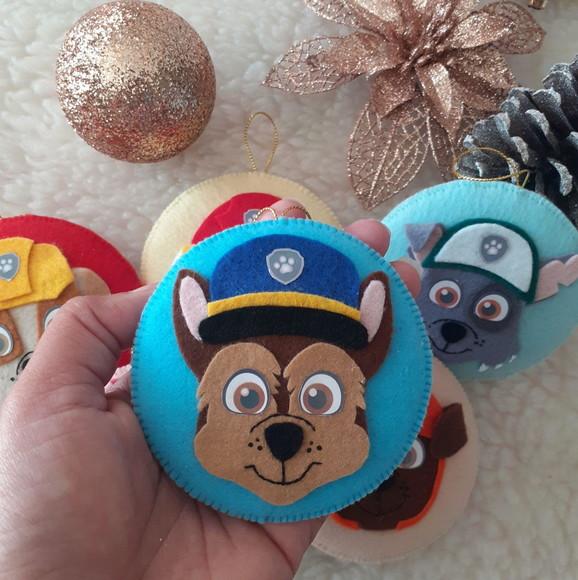 Pingente de Natal Patrulha Canina