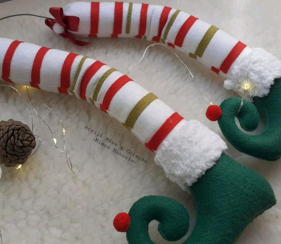 Perna de Duende para Árvore de Natal