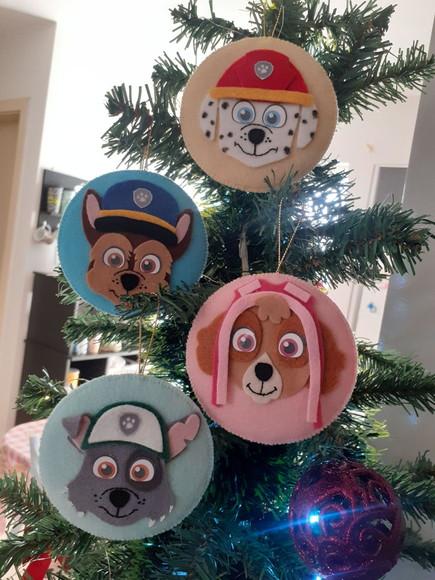 Pingente de Natal Patrulha Canina