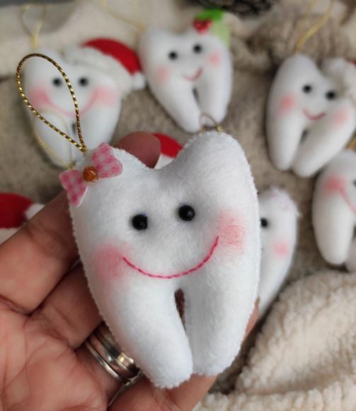 Pingentes de Natal Dentinhos