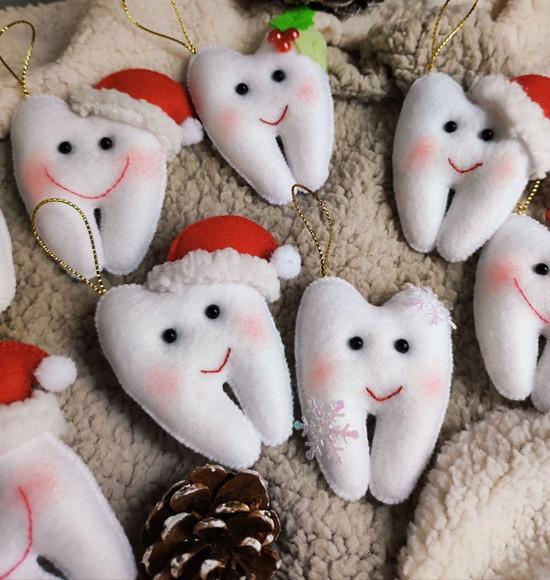 Pingentes de Natal Dentinhos