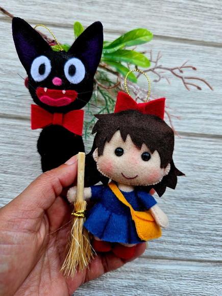 Pingentes de Natal Kiki e Jiji