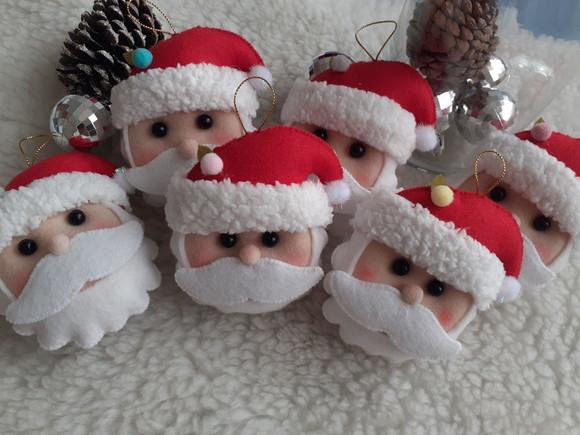 Pingentes de Natal Papai Noel
