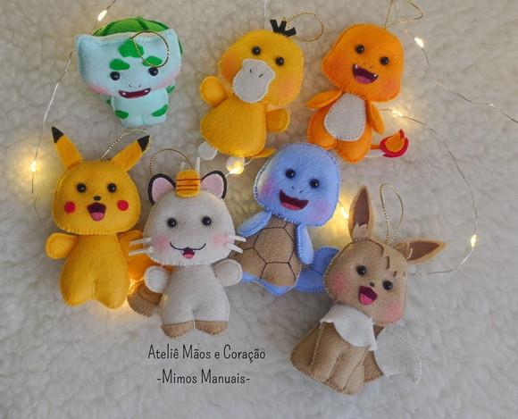 Pingentes de Natal Pokémon