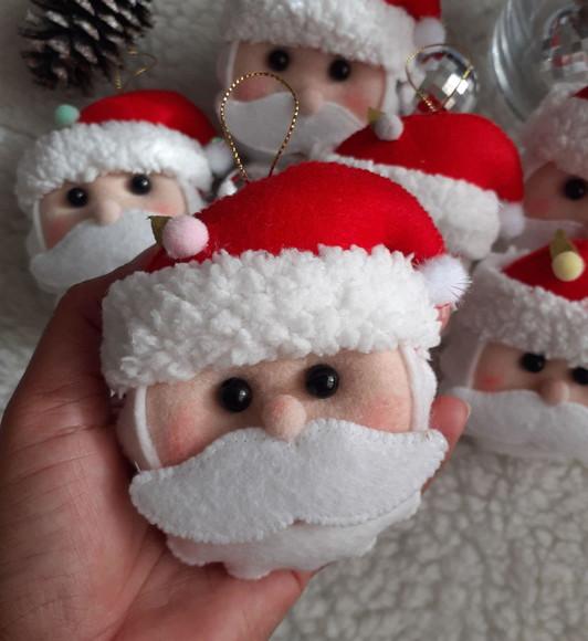 Pingentes de Natal Papai Noel