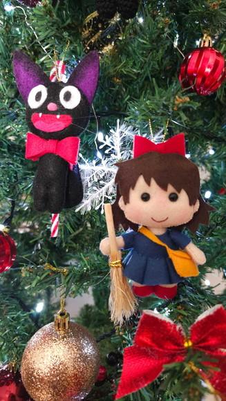 Pingentes de Natal Kiki e Jiji