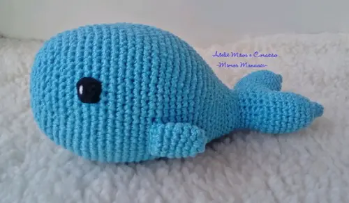 Baleia em Amigurumi