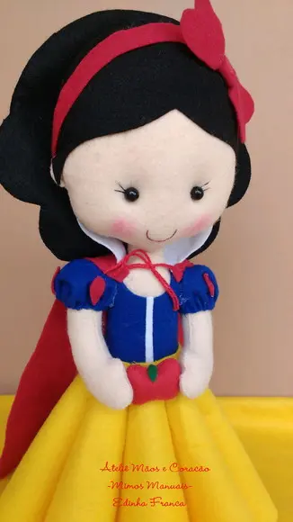 Branca de Neve em feltro