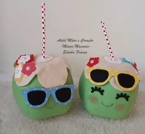 Coco verde decorativo
