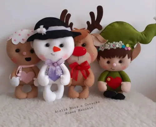 Enfeites de Natal em Feltro