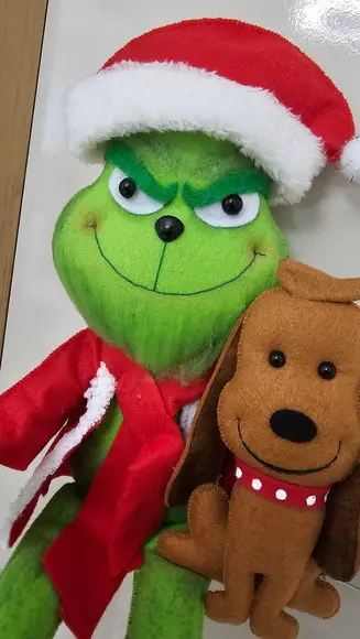 Grinch de Feltro - Decoração de Natal Personalizada