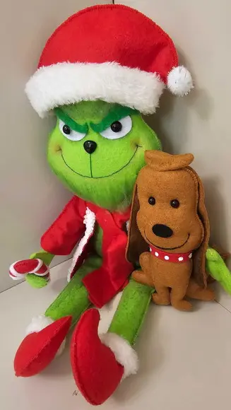 Grinch de Feltro - Decoração de Natal Personalizada