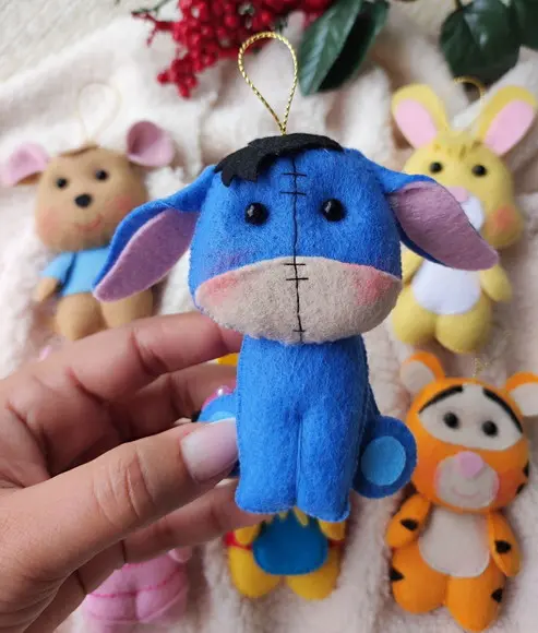 Kit Pingentes Turma do Ursinho Pooh (puff)
