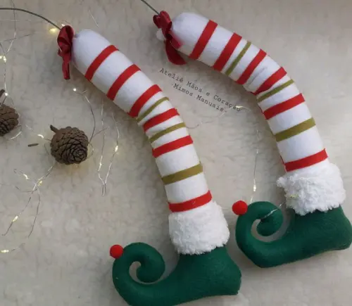 Perna de Duende para Árvore de Natal