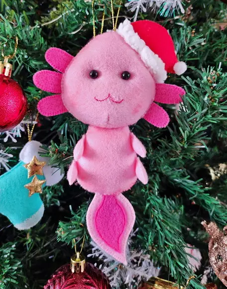 Pingente de Natal Axolote