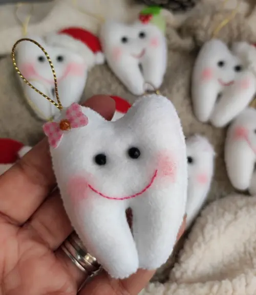 Pingentes de Natal Dentinhos