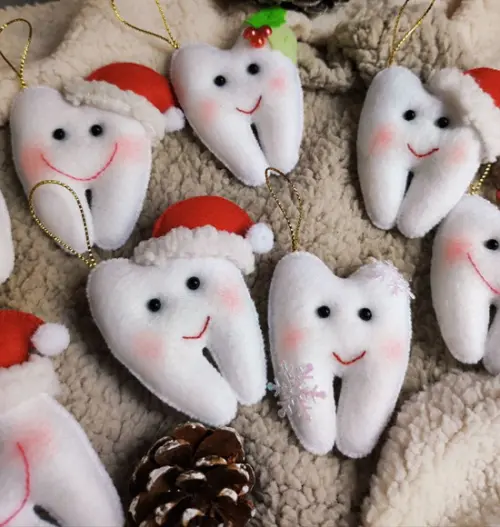 Pingentes de Natal Dentinhos