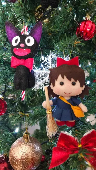Pingentes de Natal Kiki e Jiji