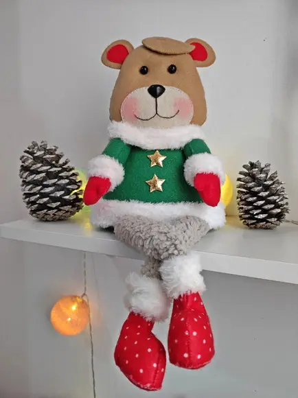 Urso Decorativo de Natal